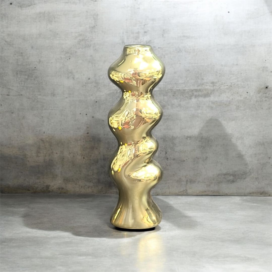 teresstre ceramic candle holder 8x5x26cm-gold