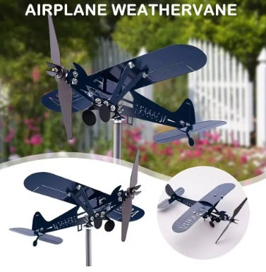 Metal Airplane Weathervane 3D Piper J3 Cub Wind Spinner