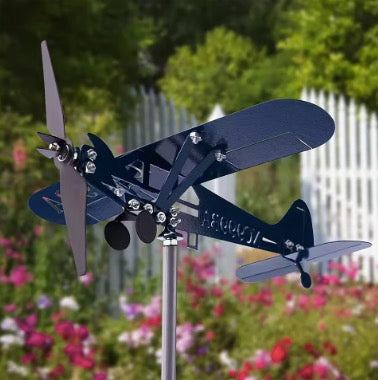Metal Airplane Weathervane 3D Piper J3 Cub Wind Spinner