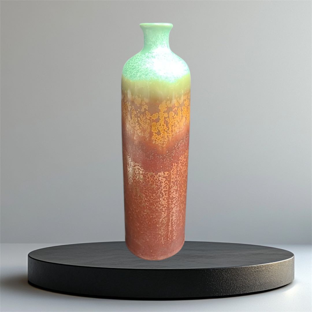 Handcrafted Retro Glazed Ceramic Vase