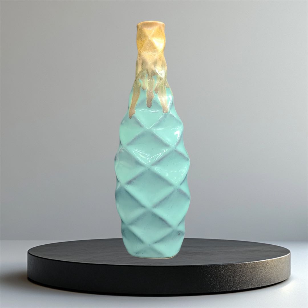 Handcrafted Retro Glazed Ceramic Vase 38CM