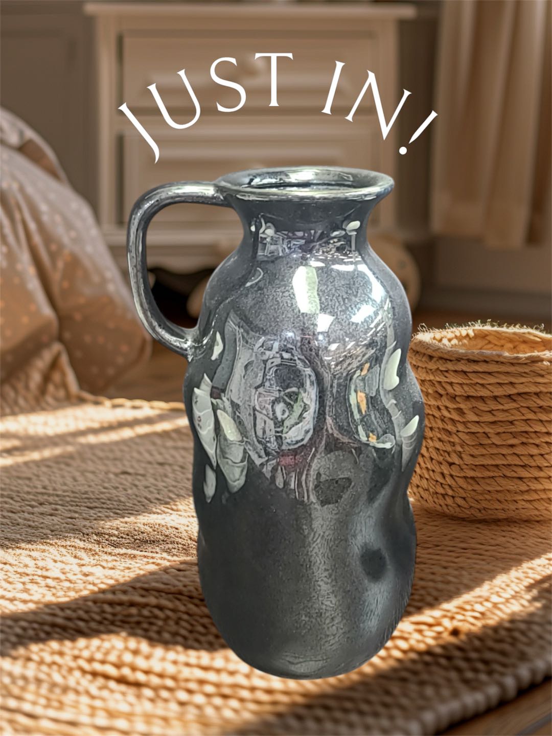 Grey Olive Ceramic Jug