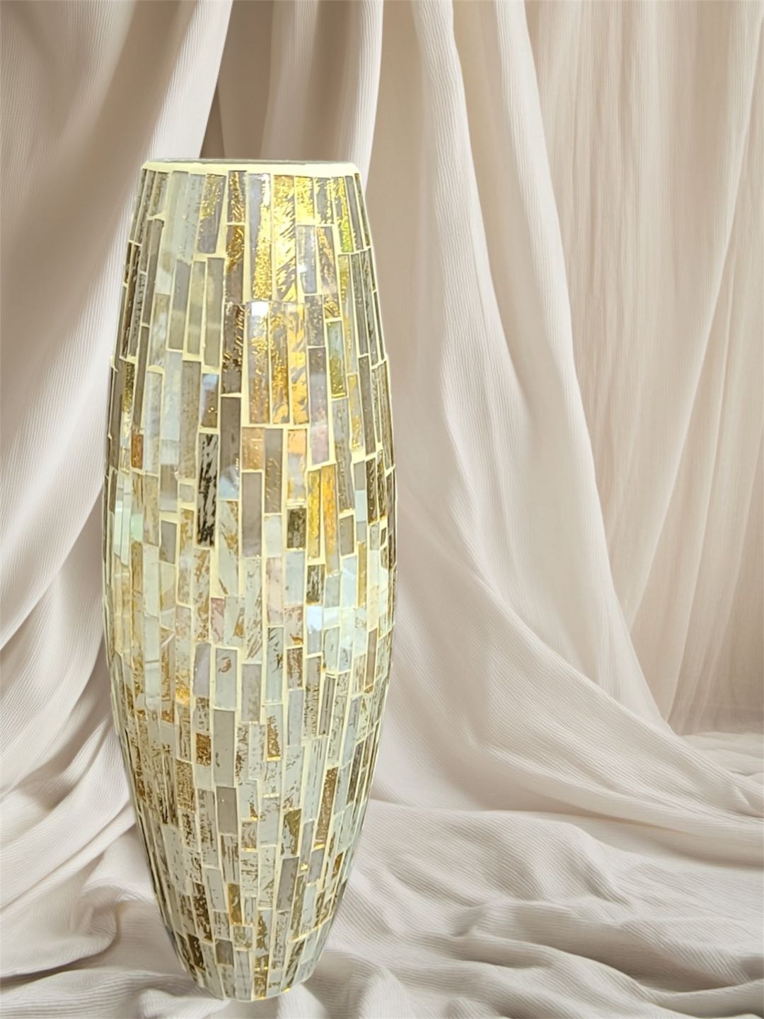 Persimmon Mosaic Vase