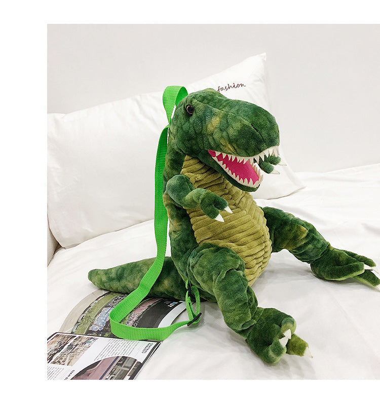 Creative 3D Dinosaur Backpack Cute Animal Cartoon Plush Backpack Dinosaurs Bag
