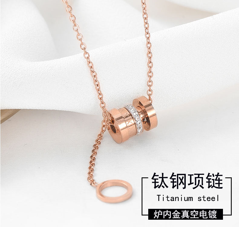 Temperament Little Roman Waist Tassel Pendant Necklace