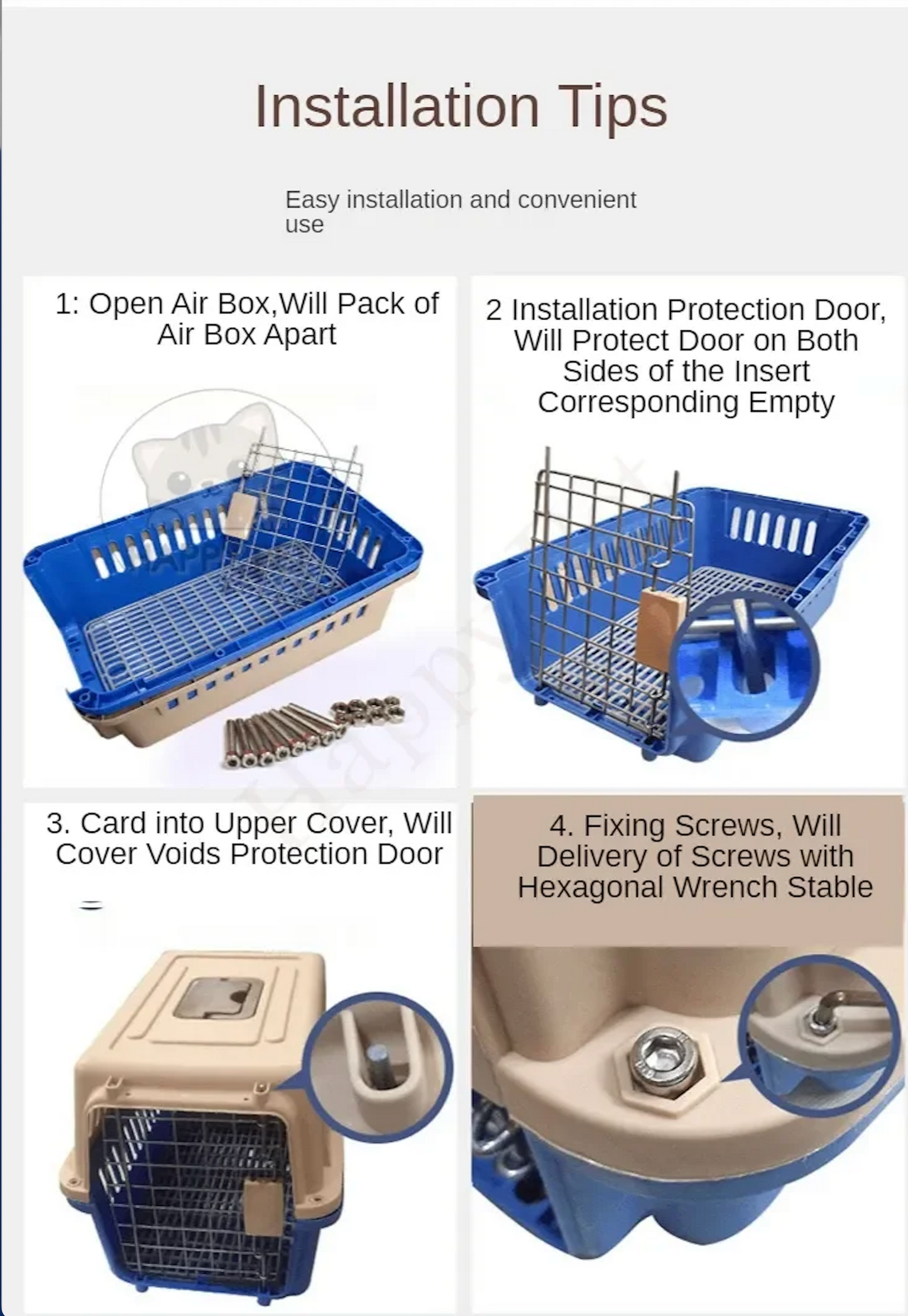 Pet Carrier Cat Cage / Dog Cage