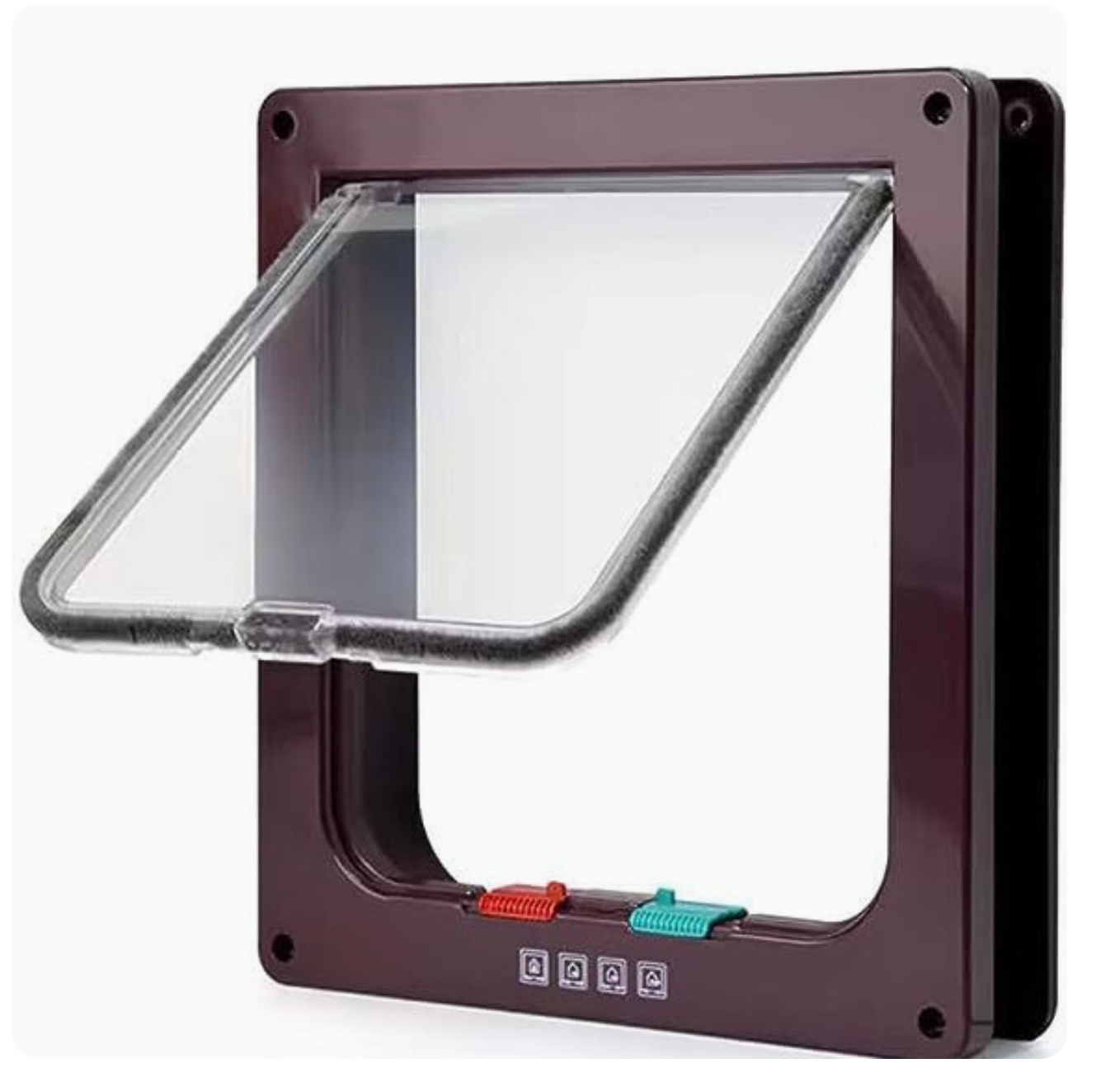 Interior Pet Door - Lockable Flap for Puppy Dog and Cat Door - Easy Installation