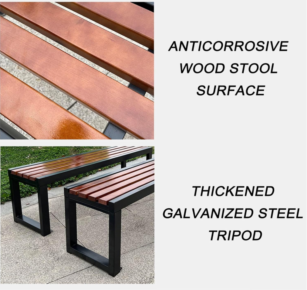 Bench Patio,Home Balcony Leisure Chair,Outdoor Solid Wood