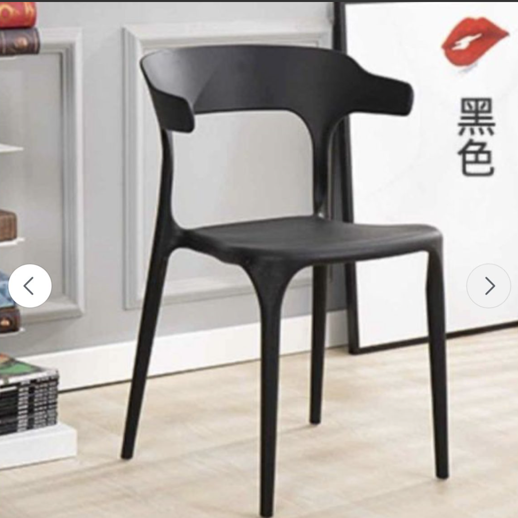 Plastic stackable Backrest chairs Restaurant/ Home/ Dining/ Garden use