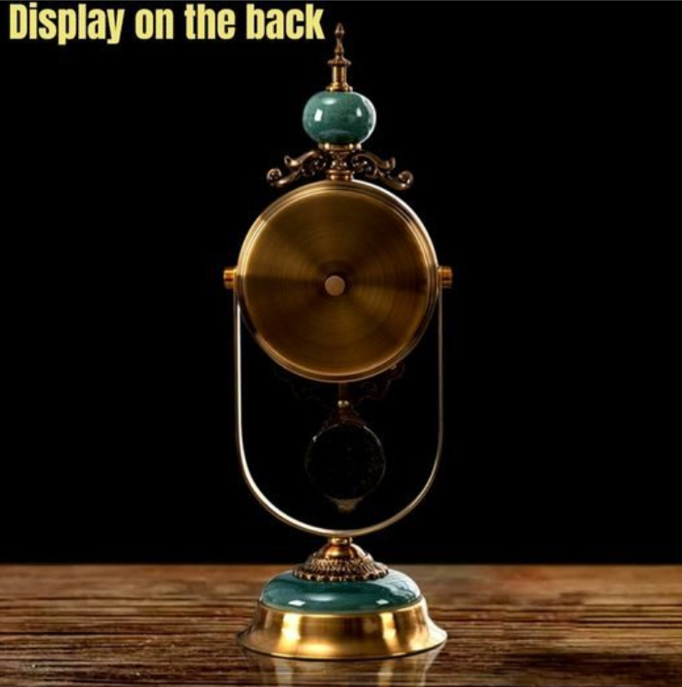 American Blue glaze clock · Silent clock 490mm Hight