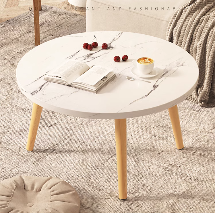 Net small coffee table, small apartment, Nordic, small round table, coffee table