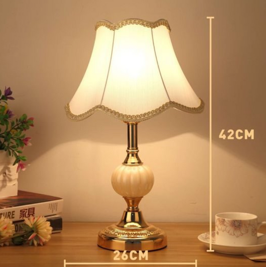 European style bedroom lamp Creative modern dimmable energy-saving bedside lamp