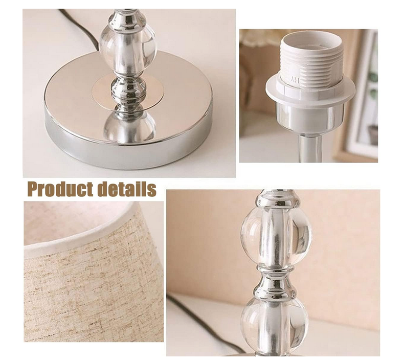Modern simple lamp · Study room · Bedside lamp · Fashion creative crystal lamp