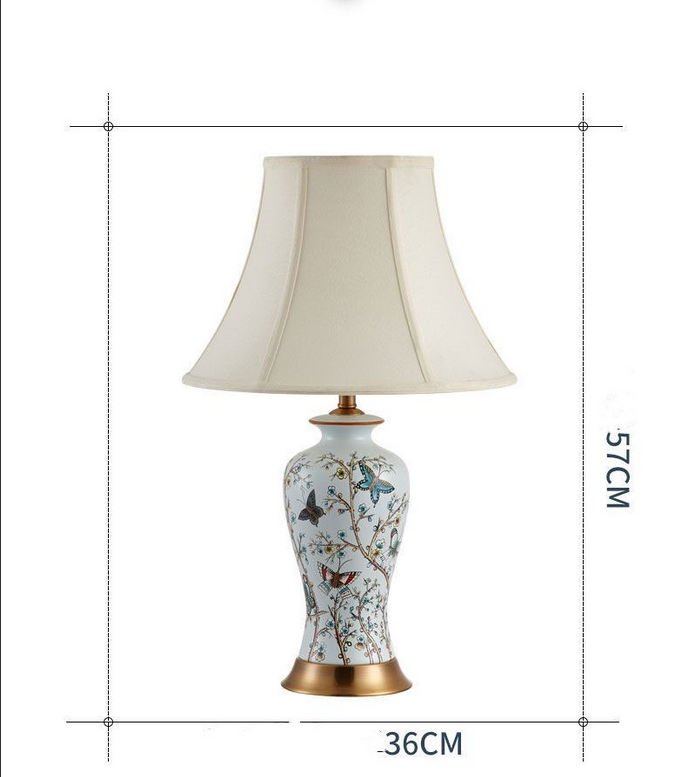 Ceramic Table Lights LED Simple Creative Luxury Bedside Desk Lamp