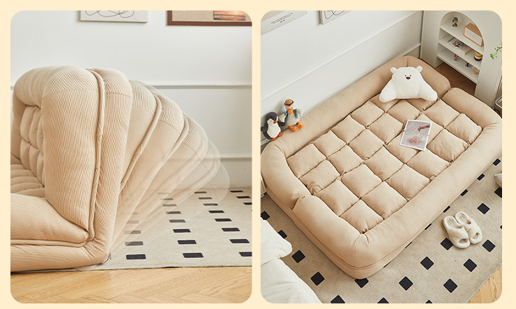 Lazy sofa single reclining sleeping bedroom small sofa - 180CM