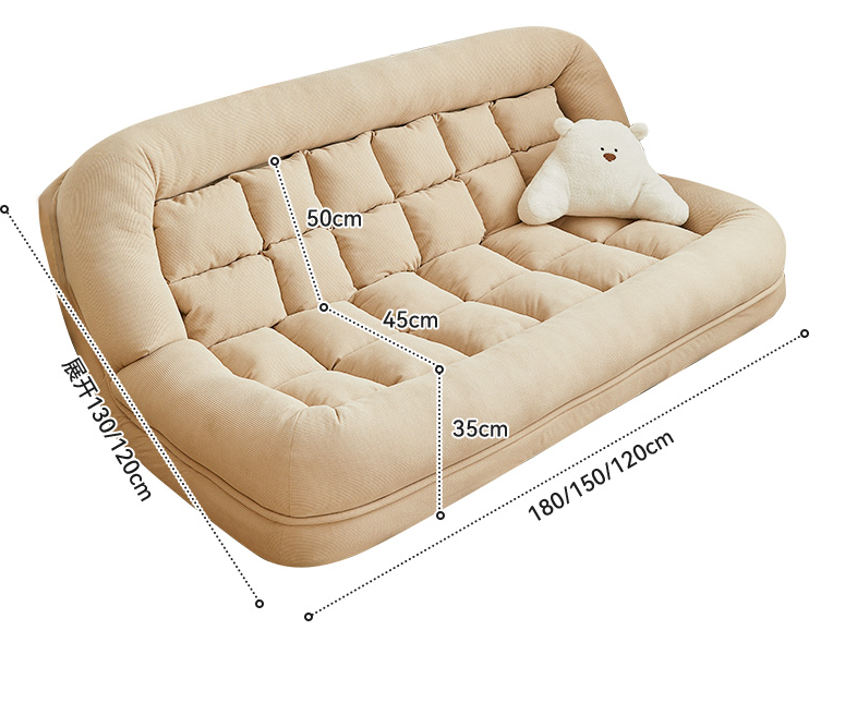 Lazy sofa single reclining sleeping bedroom small sofa - 180CM