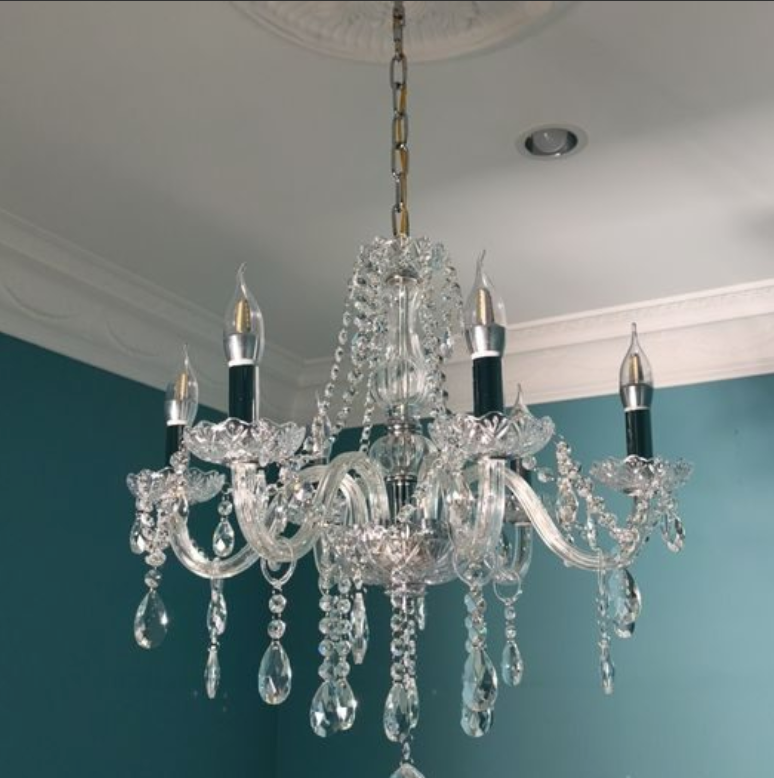 Crystal chandelier light 580X620mm Brand New in box