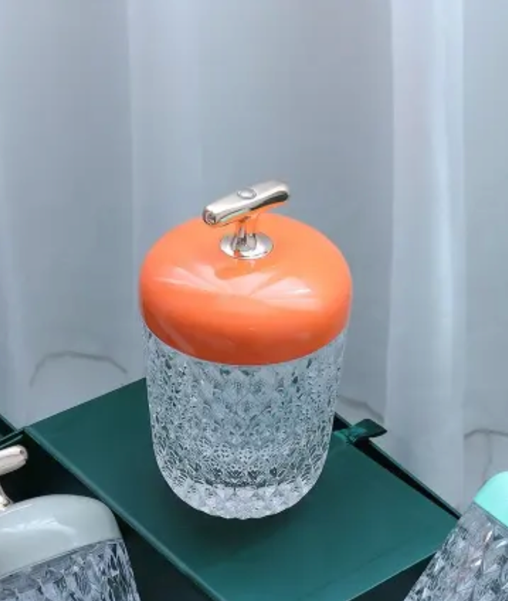 Luxury Designer Transparent Led Touch Control Crystal Rechargeable Led Table Lamp