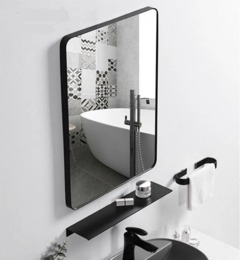 Bathroom Mirror for Wall with Black Frame