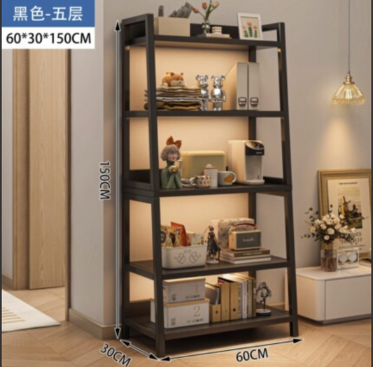 5-Tier Ladder Bookshelf Shelf 47.2” Book Shelf Bookcase Floor Freestanding