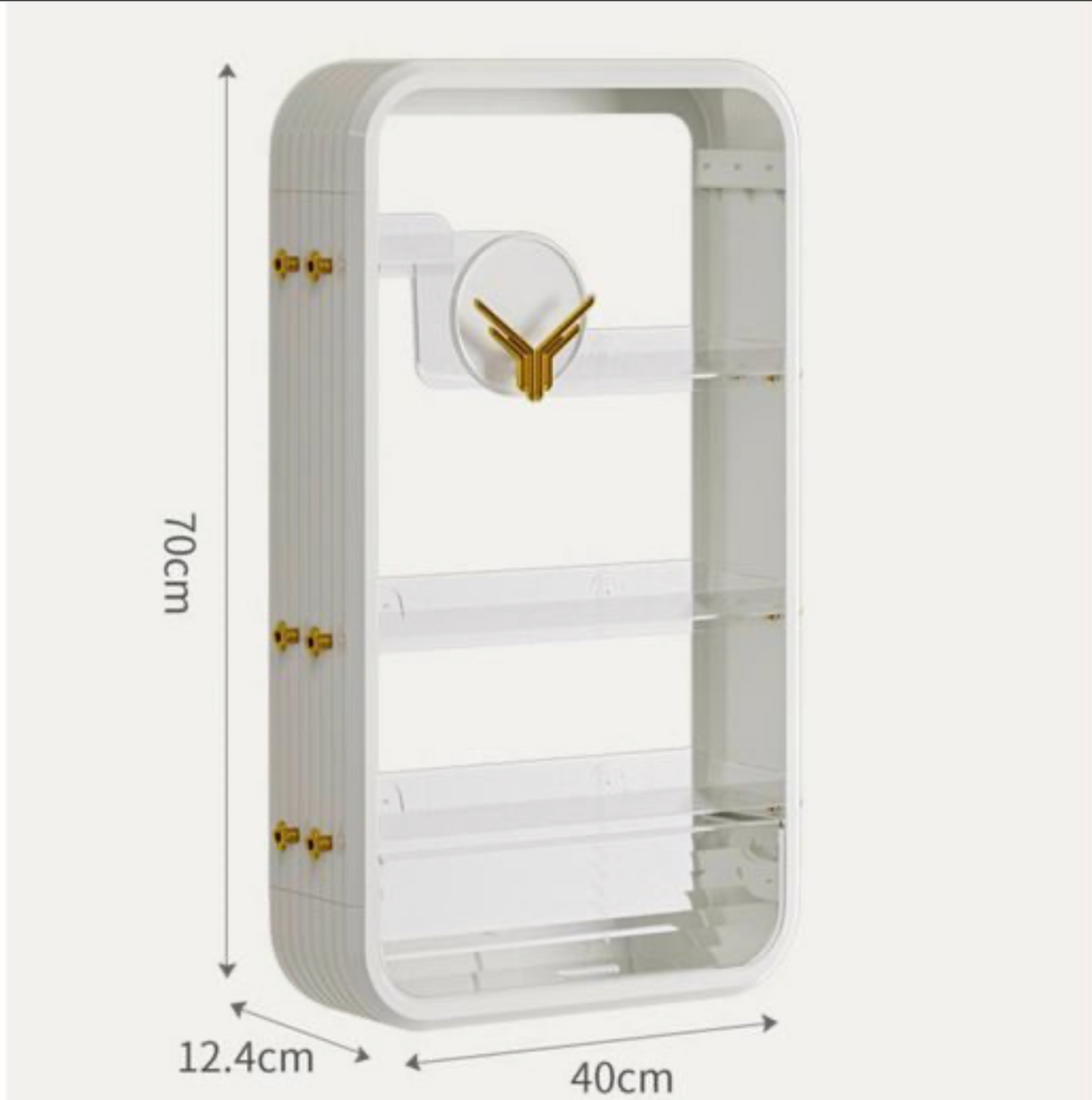Multifunctional 3-layer makeup/kitchen organizer No nails and no drilling