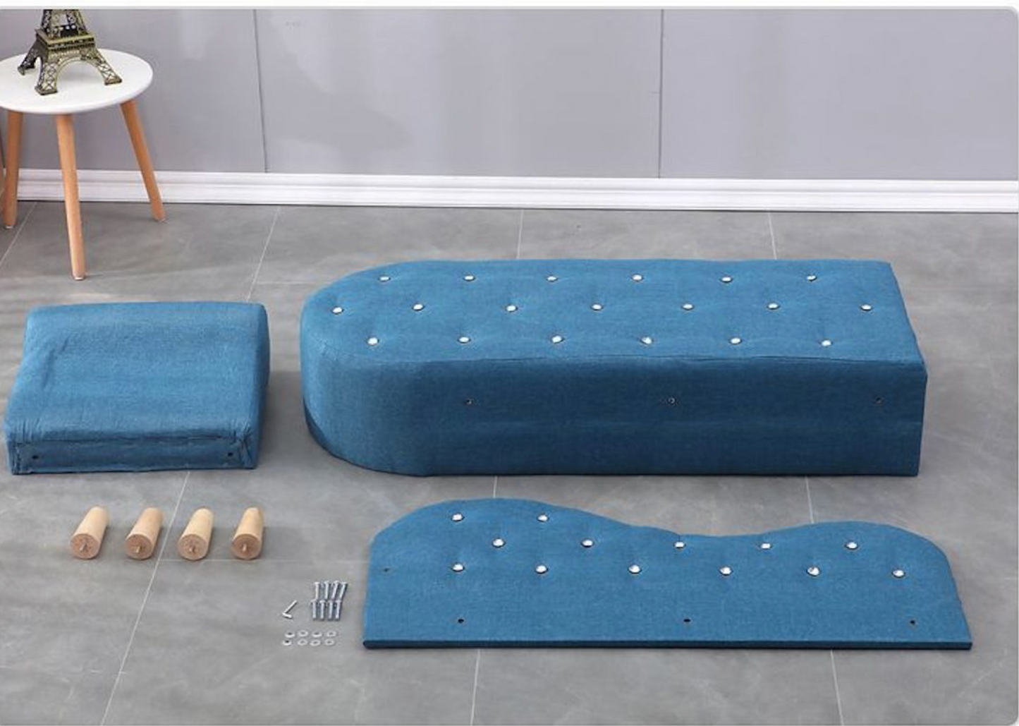 Sofa Pillows Wood Legs Relax Wooden Loveseat Longue Couch