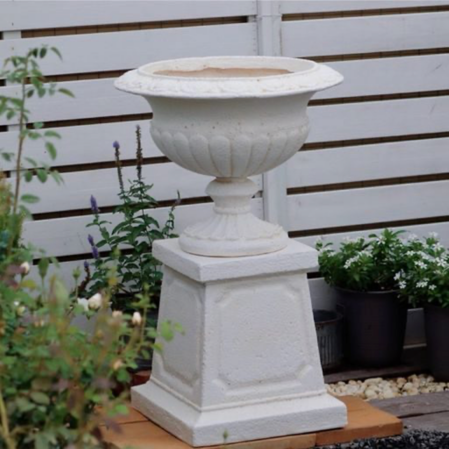 Roman Pillar Flower Pot Large Floor Balcony Courtyard Base Flower Stand