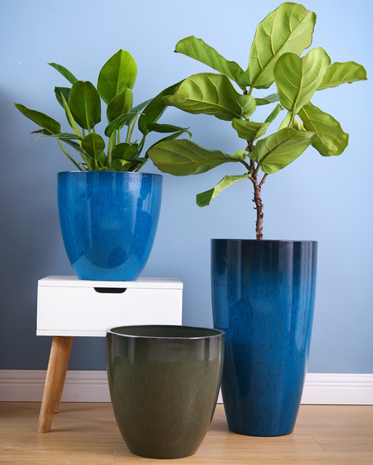 Thickened Plastic Flower Pots Imitating Cement 535mm