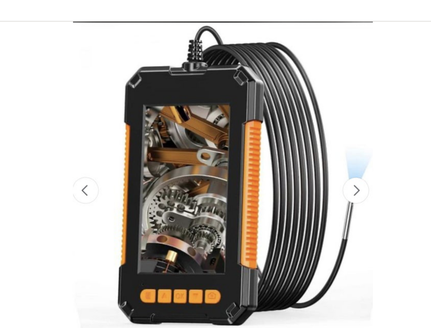 8mm Borescope Inspection Camera 4.3 Inch HD Screen Snake Camera with LED Lights