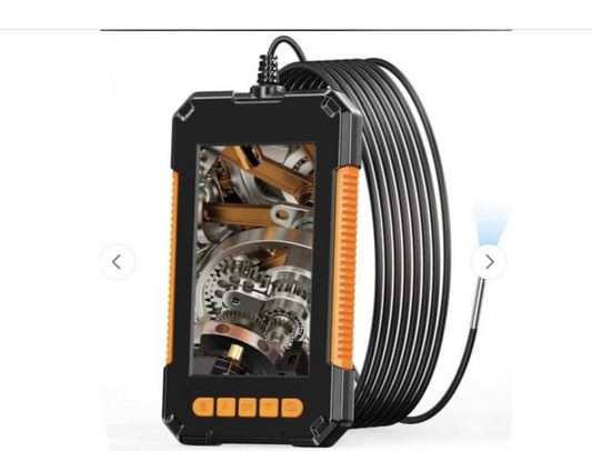 8mm Borescope Inspection Camera 4.3 Inch HD Screen Snake Camera with LED Lights