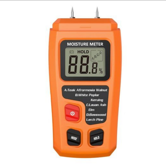 Digital Wood Moisture Meter With 2 Pins Sensor, For Wood Cardboard