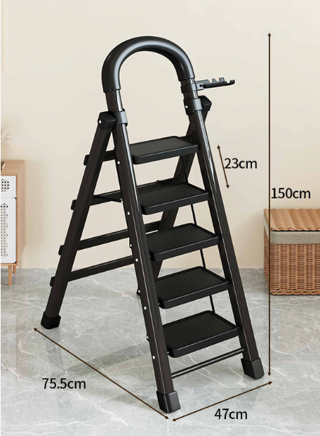Anti-Pendulum Mute Ladder Frame/Plastic Non-Slip Feet Design Folding