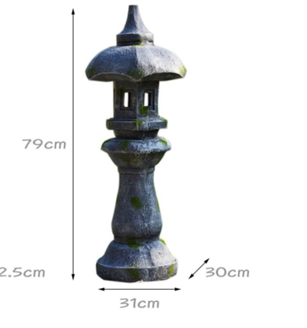 Art Decoration Japanese Style Lantern Solar Garden Lamp