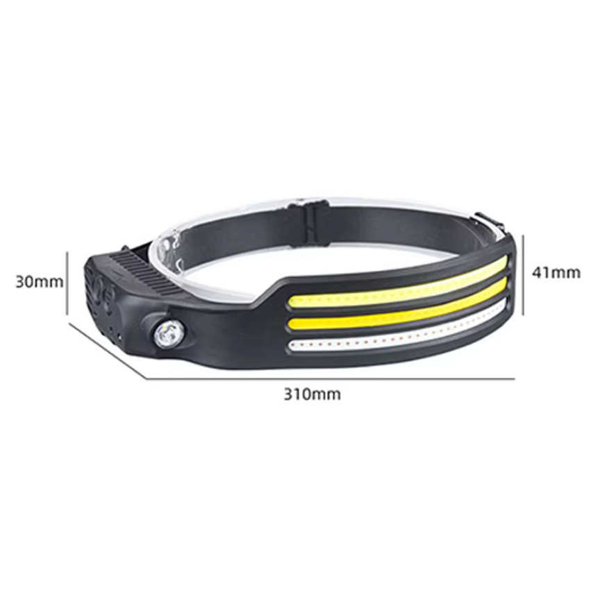 1 PC Multi Functional Sensing COB Headlights Outdoor Cycling Headlights