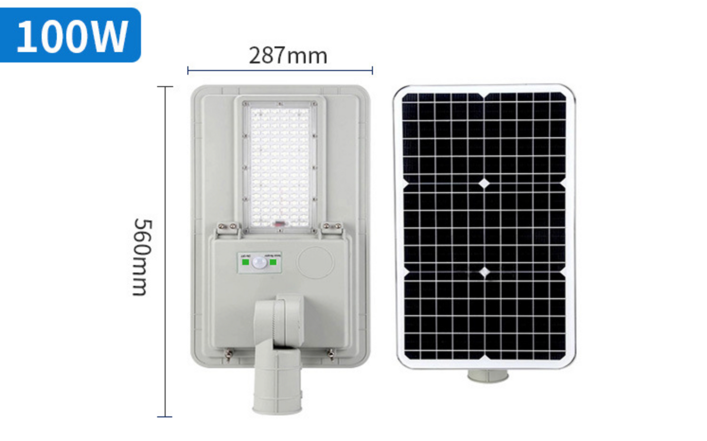 Solar Street Light Outdoor Commercial Induction Street Light 100W