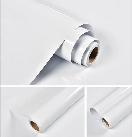 Self-Adhesive Waterproof Cabinet Sticker Kitchen Removable Glossy Contact Paper