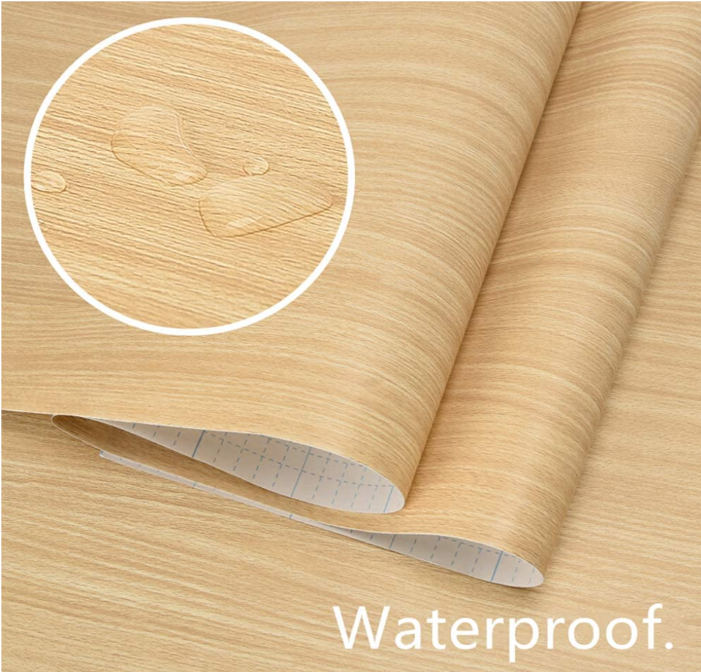 Wood Wallpaper Peel and Stick Wooden Panel Wall Paper Self Adhesive