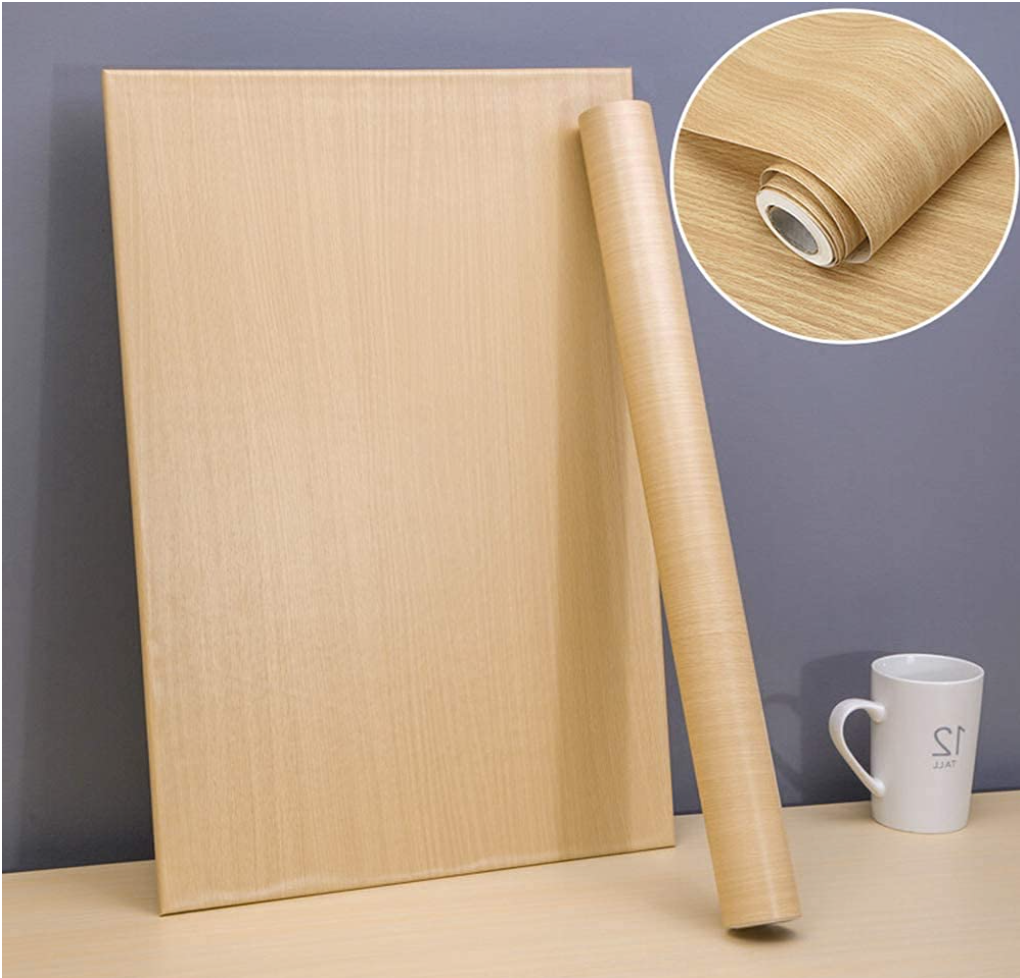 Wood Wallpaper Peel and Stick Wooden Panel Wall Paper Self Adhesive
