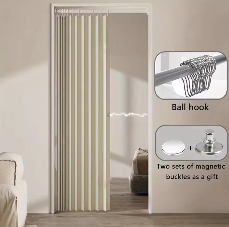 Folding Curtain Series Shower Curtain Is Suitable for Bathroom Waterproof