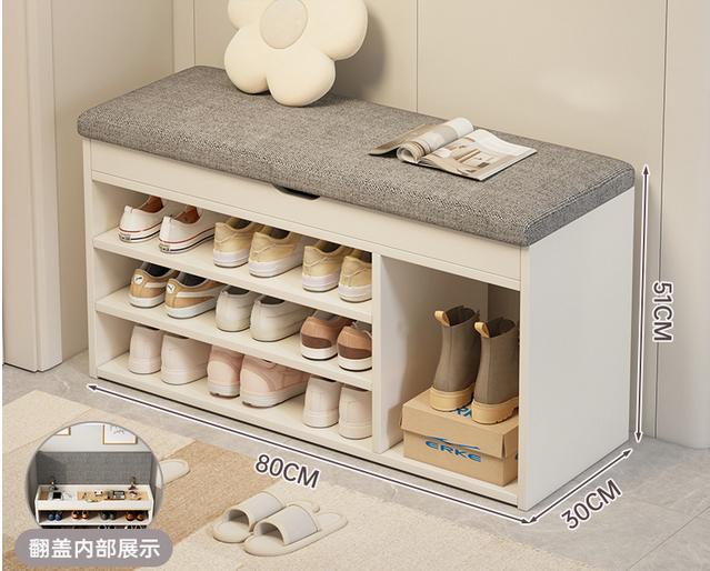 Living Room Shoe Cabinet Shelves Space Saving