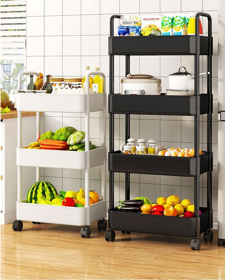 Kitchen Organizers And Storage Rack Household Cart With Wheels