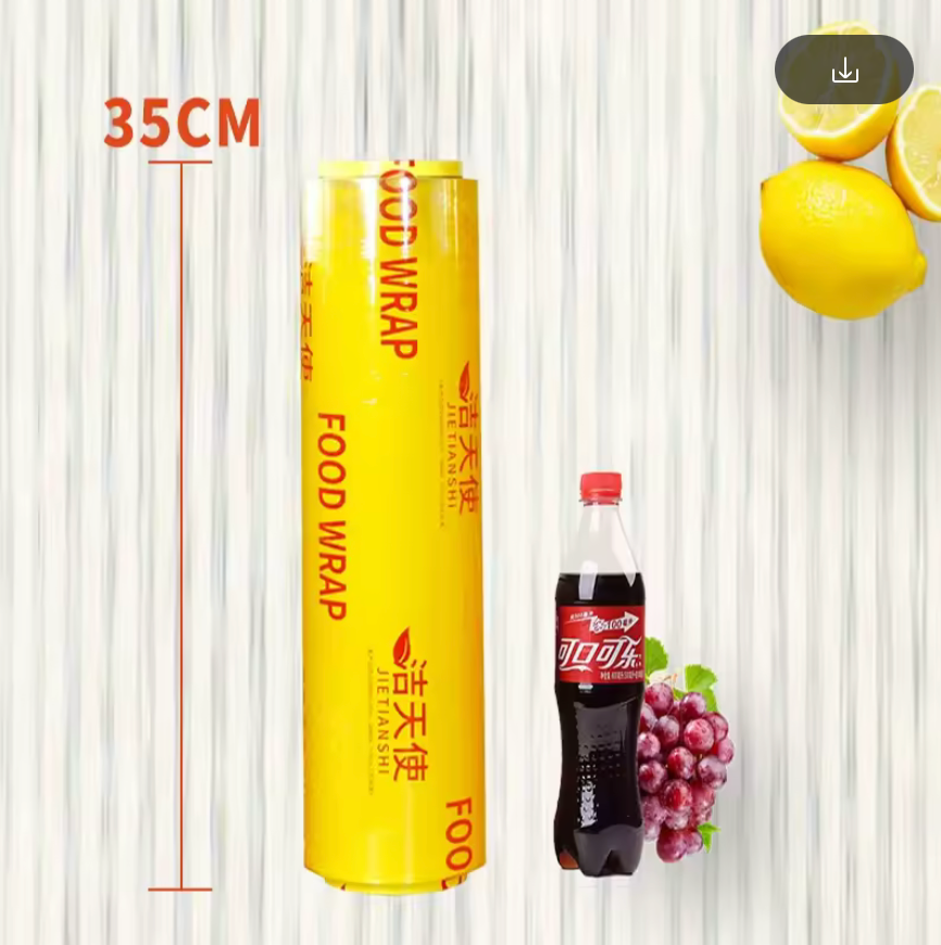 Disposable PVC Cling Film large Roll Household Food Grade