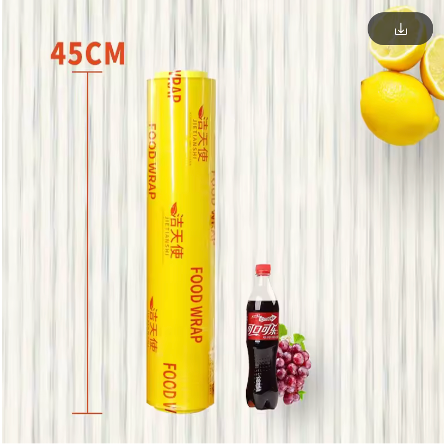 Disposable PVC Cling Film large Roll Household Food Grade