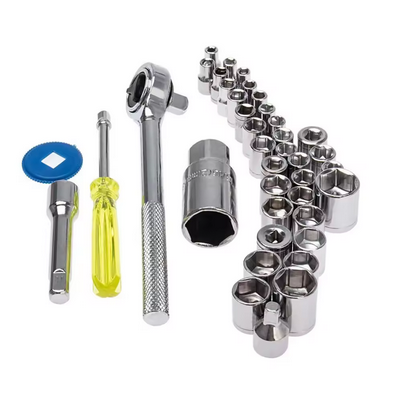 Krachtige 40Pcs Wrench Socket Combination Tool Kit Automobile and Motorcycle Combination Tool