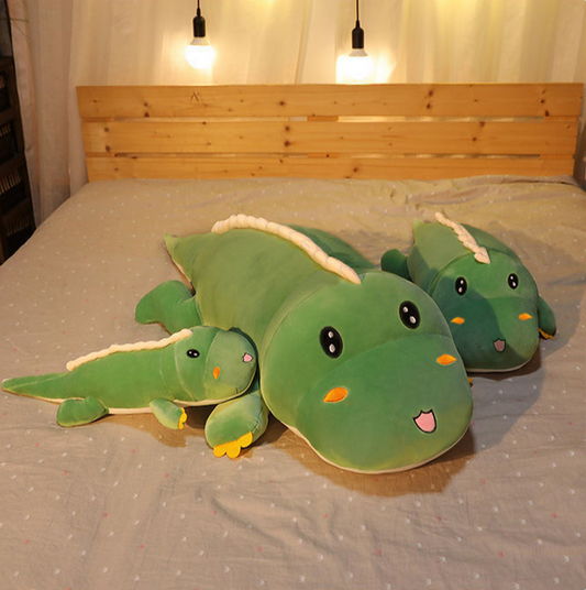 80CM Big Long Cute Dinosaur Plush Toy Soft Cartoon