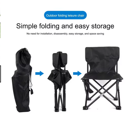 Camping Outdoor Folding Beach Chair Multifunctional Lazy Chair