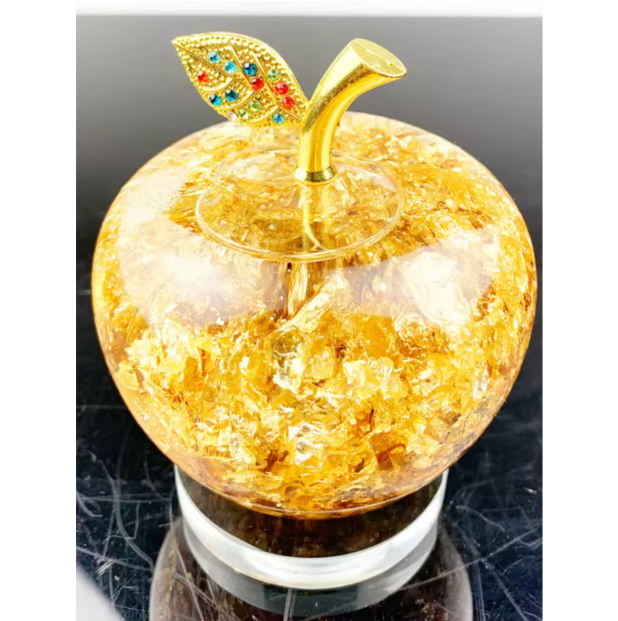 Southeast Asia Style Gold Foil Apple Ornament