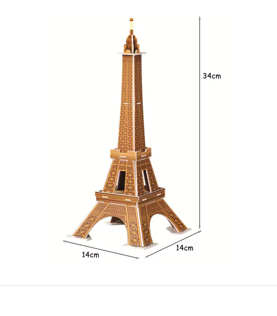 34cm 3D Puzzles Eiffel Tower Builing Mode Eiffel tower