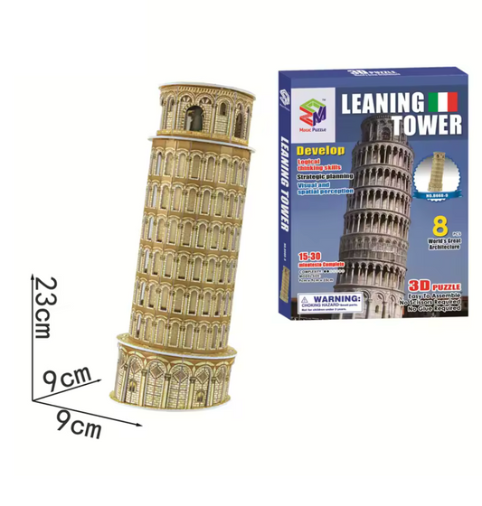 3D Paper Puzzles Toys Leaning tower Statue and Big Ben
