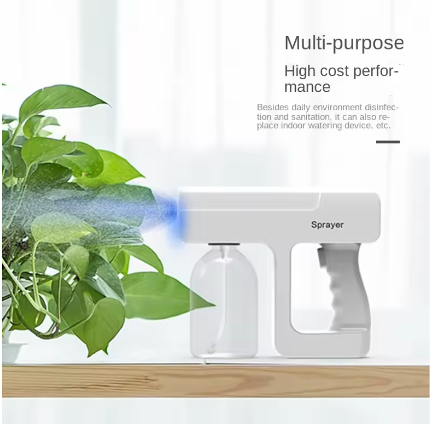300ML Wireless Electric Disinfection Sprayer Gun Wireless Nano Blue Light Steam